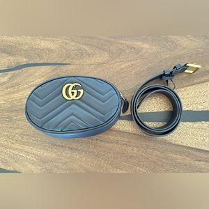 Gucci Marmont Belt Bag in Calfskin leather
